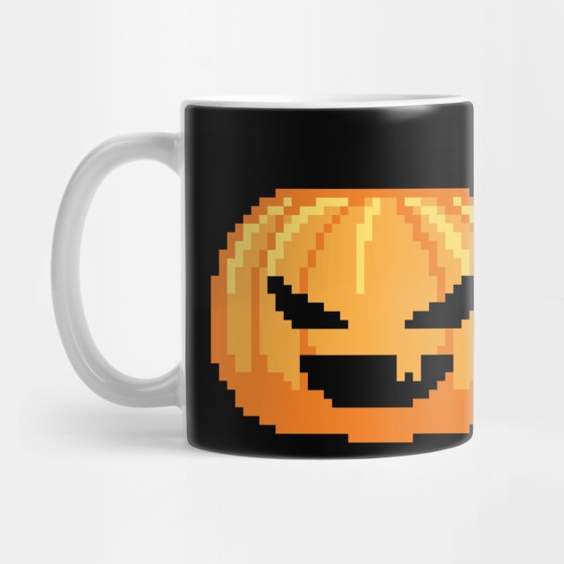 Scary Pumpkin Pixel Art by Pian45